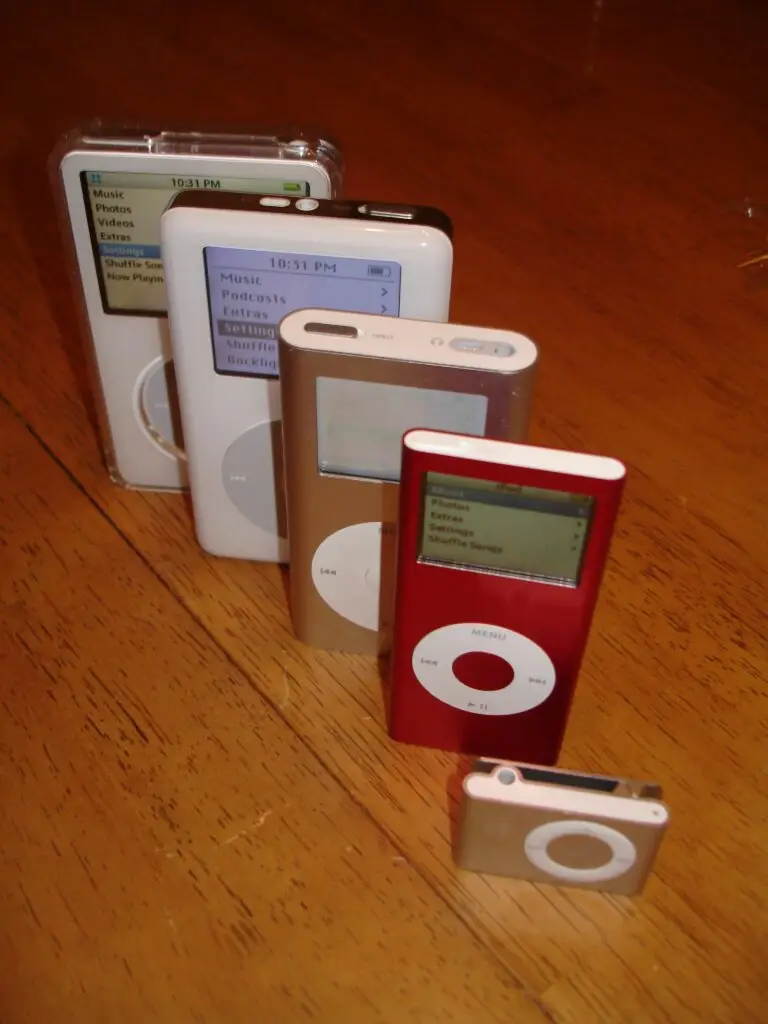 La famiglia del iPod