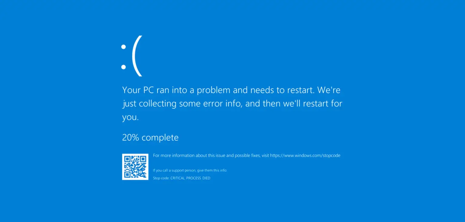 Il Blue Screen of Death di Windows