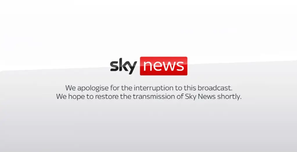 Anche SkyNews è in tilt