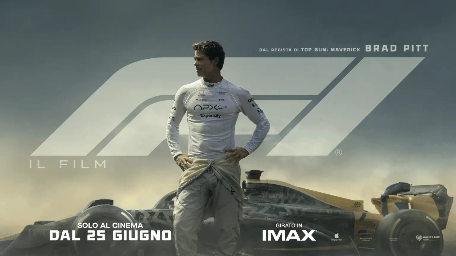 Brad Pitt è il protagonista del film "F1"prodotto da Apple (Immagine Apple)