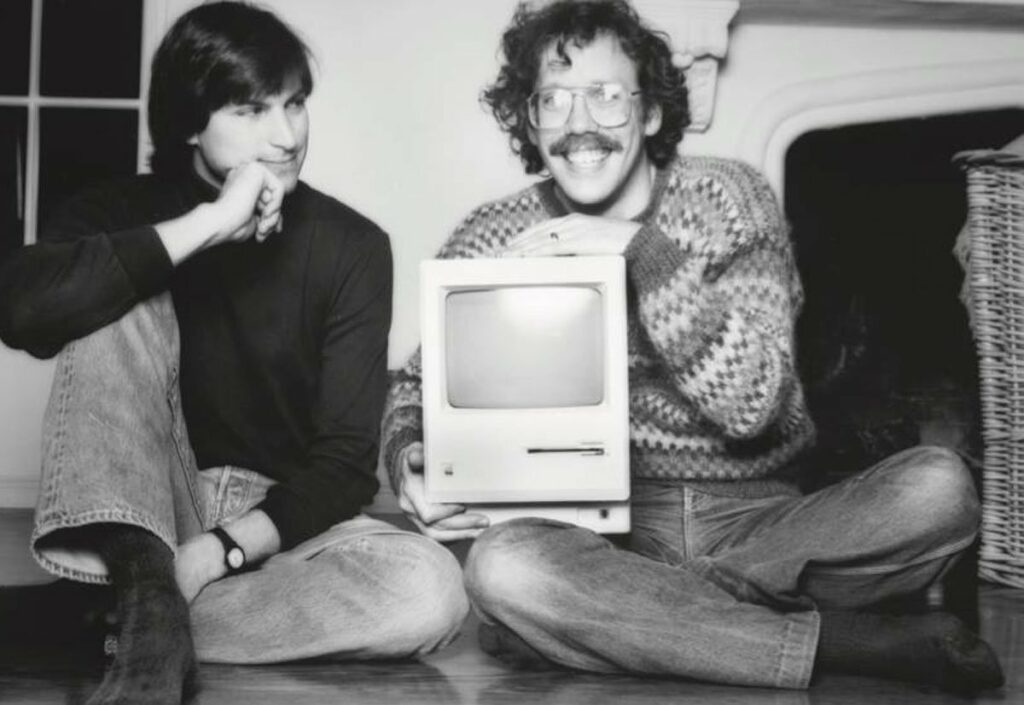 Steve Jobs e Bill Atkinson (immagine Norman Seiff )