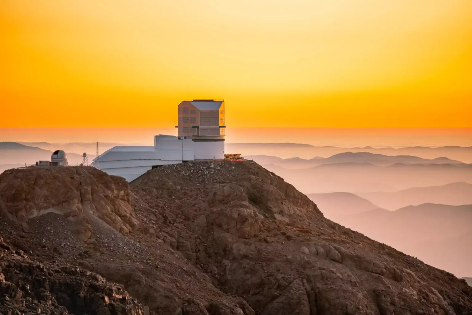 L'Osservatorio Rubin sul Cerro Pachón in Cile (Immagine NSF-DOE Vera C. Rubin Observatory/P. Horálek)