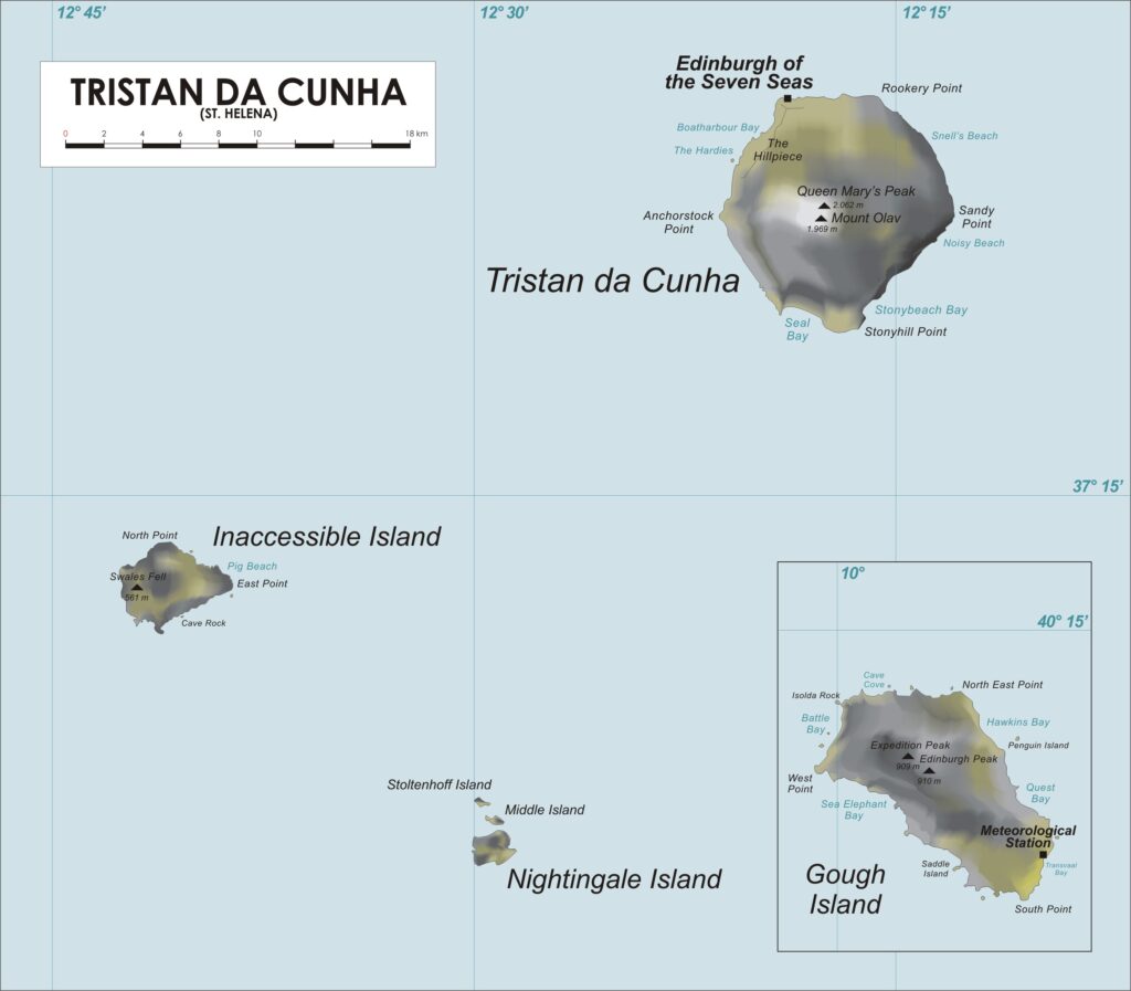 La mappa dell'isola (Wikimedia)