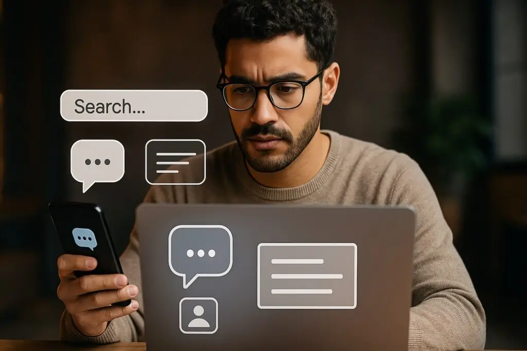 Qual è il futuro della ricerca online adesso che c'è ChatGPT (immagine generata con l'AI)