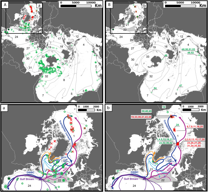 Le mappe della barriera oceanica invisibile (Cartine del rapporto di ricerca originale)