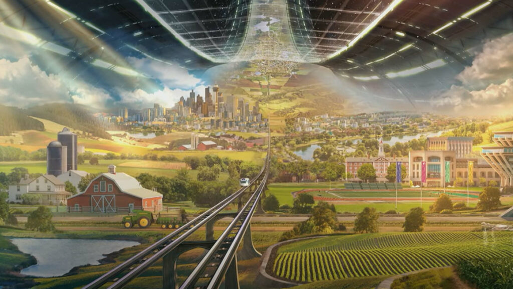 Preferireste vivere in campagna o in città (Immagine Blue Origin)