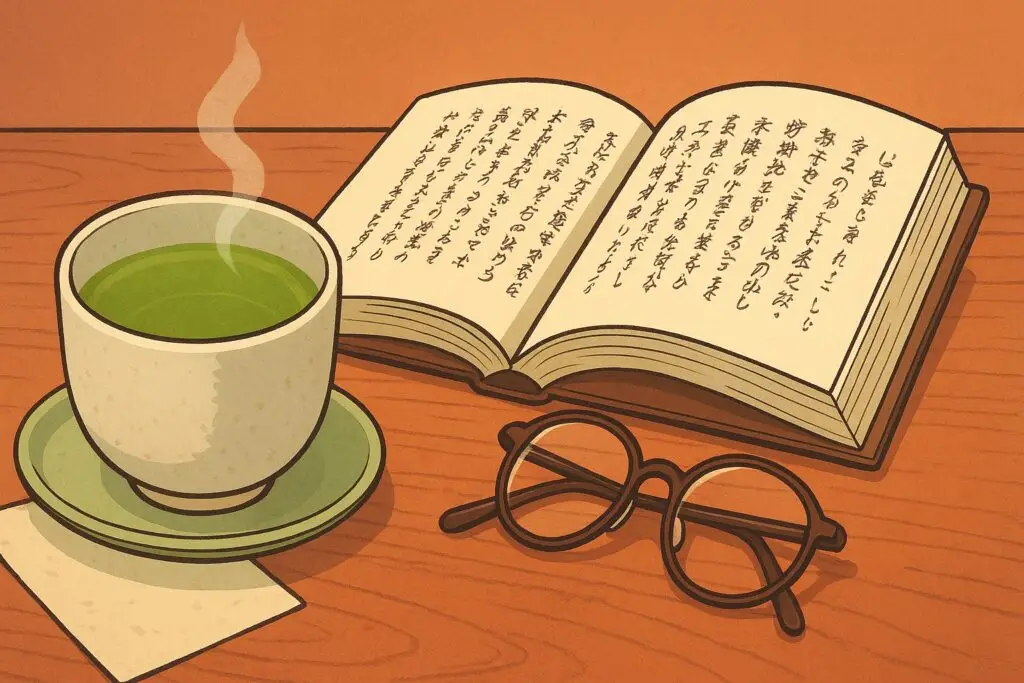 I libri sono giapponesi, ok, ma poi per fortuna li abbiamo fatti tradurre (Immagine fatta con AI)