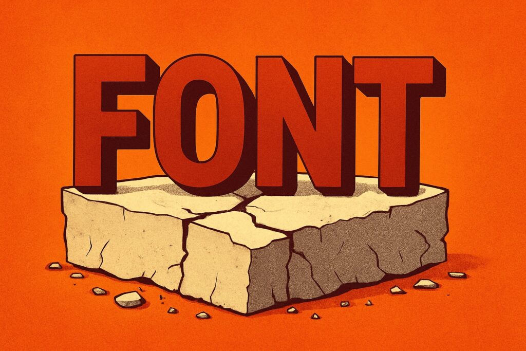 I font non sono tutti uguali (Immagine fatta con l'AI)