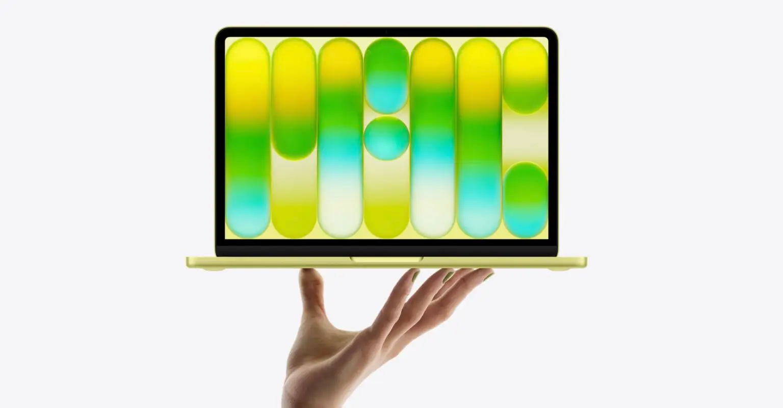 Il MacBook Neo giallo limone (Immagine Apple)
