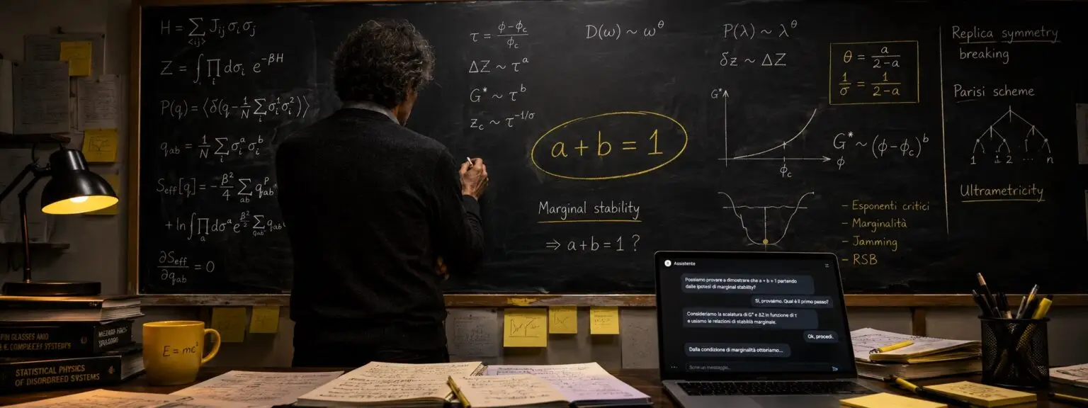 Giorgio Parisi, Claude e la dimostrazione matematica La soluzione trovata da Claude (Immagine generata con la AI)